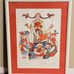 VINTAGE 27X34 FRAMED JOVAN OBICAN ART LITHOGRAPH ORIGINAL PRINT