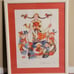 VINTAGE 27X34 FRAMED JOVAN OBICAN ART LITHOGRAPH ORIGINAL PRINT