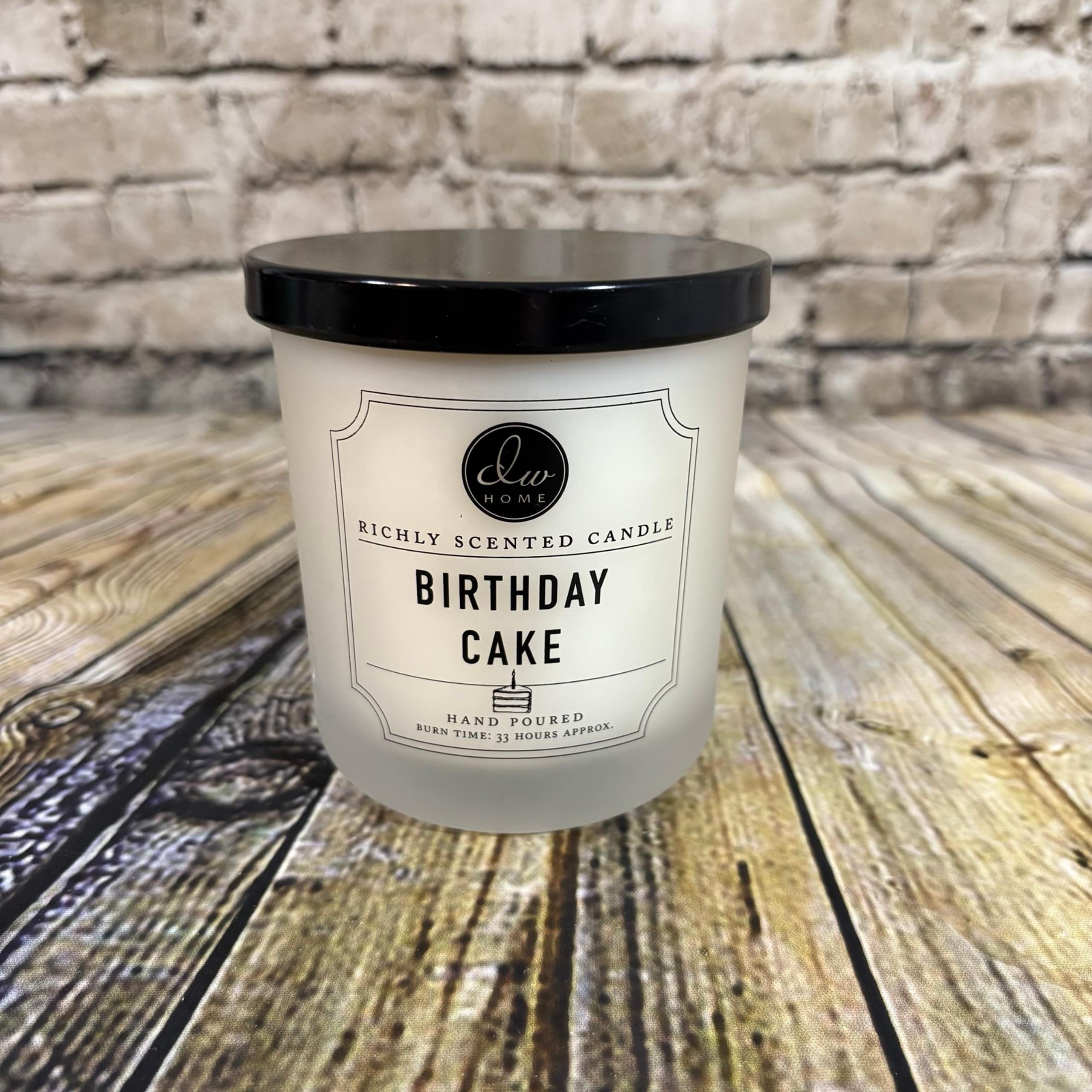 DW Home Birthday Cake Scented Single Wick Candle