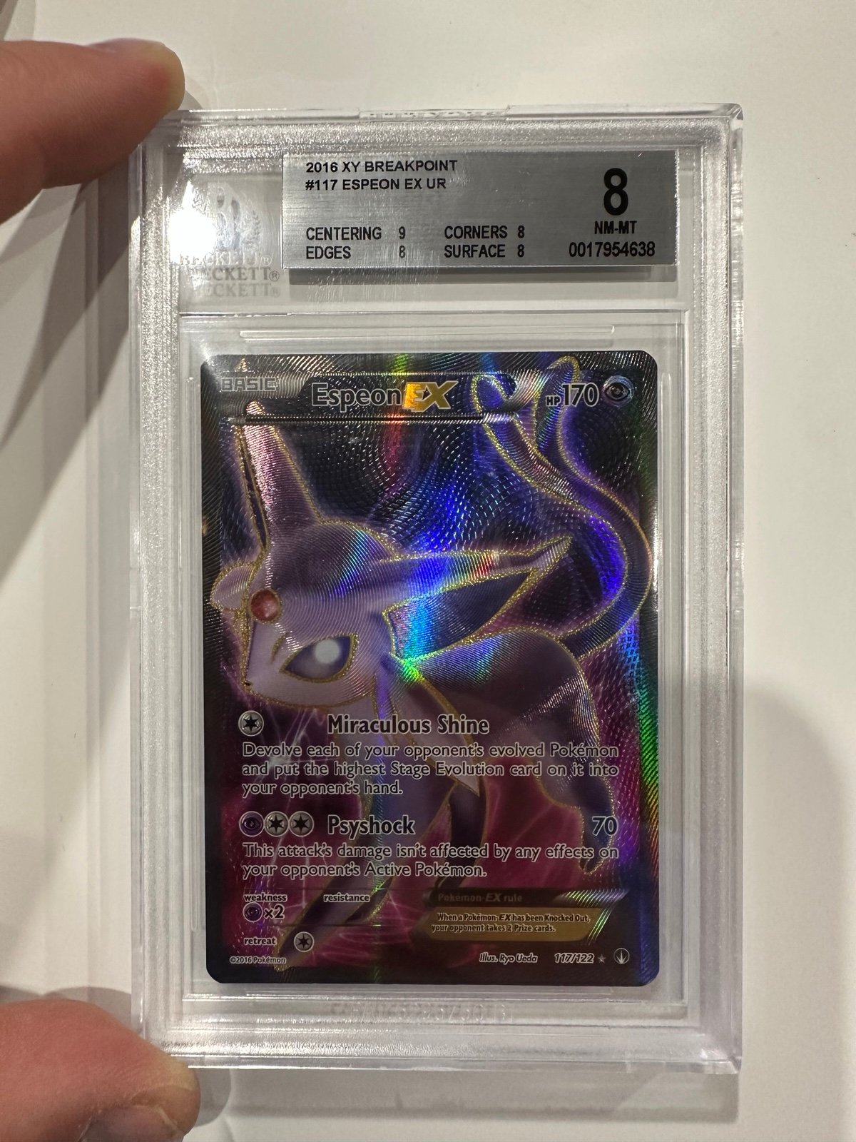 Espeon ex holo graded