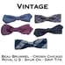 Vintage Clip Bow Tie Lot-Beau Brummel,Royal US,Crown Chicago,Shur-On,Grip Tite