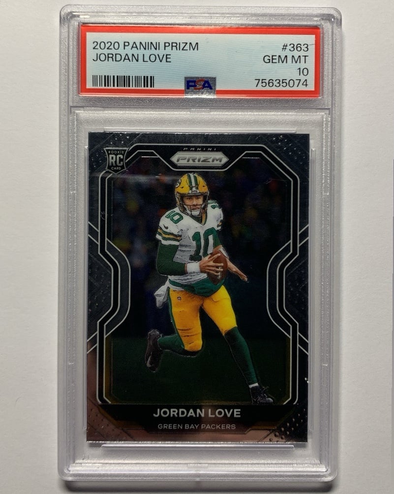 Jordan Love 2020 Panini Prizm Rookie Card RC #363 PSA 10