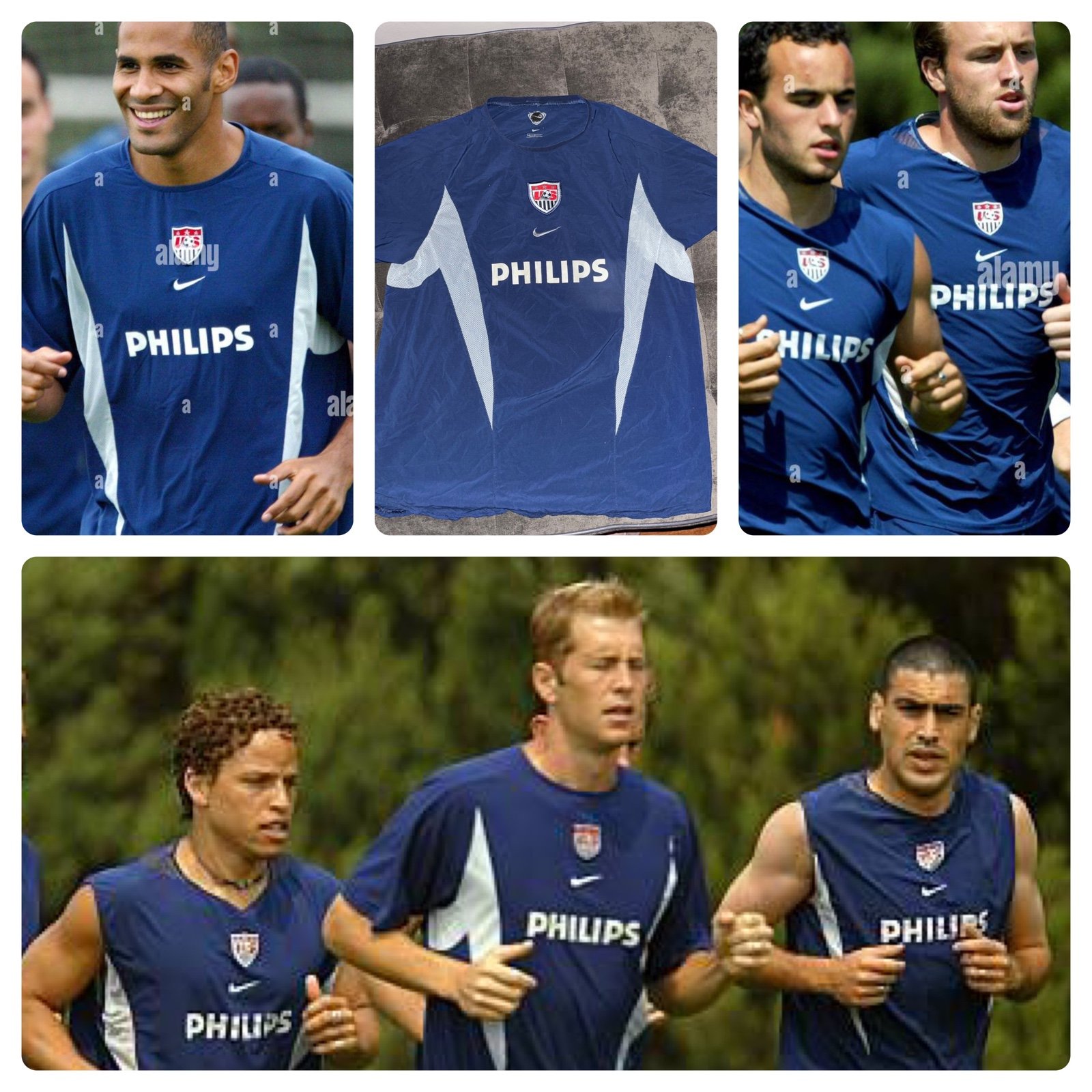 NIKE USA USMNT 02/03 PLAYER ISSUE TRAINING JERSEY L
