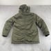 Gap Snorkel Military Parka Jacket Men Medium Army Green Hooded Faux Fur Trim