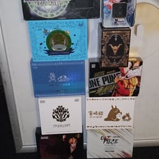 Empty anime boxes for display