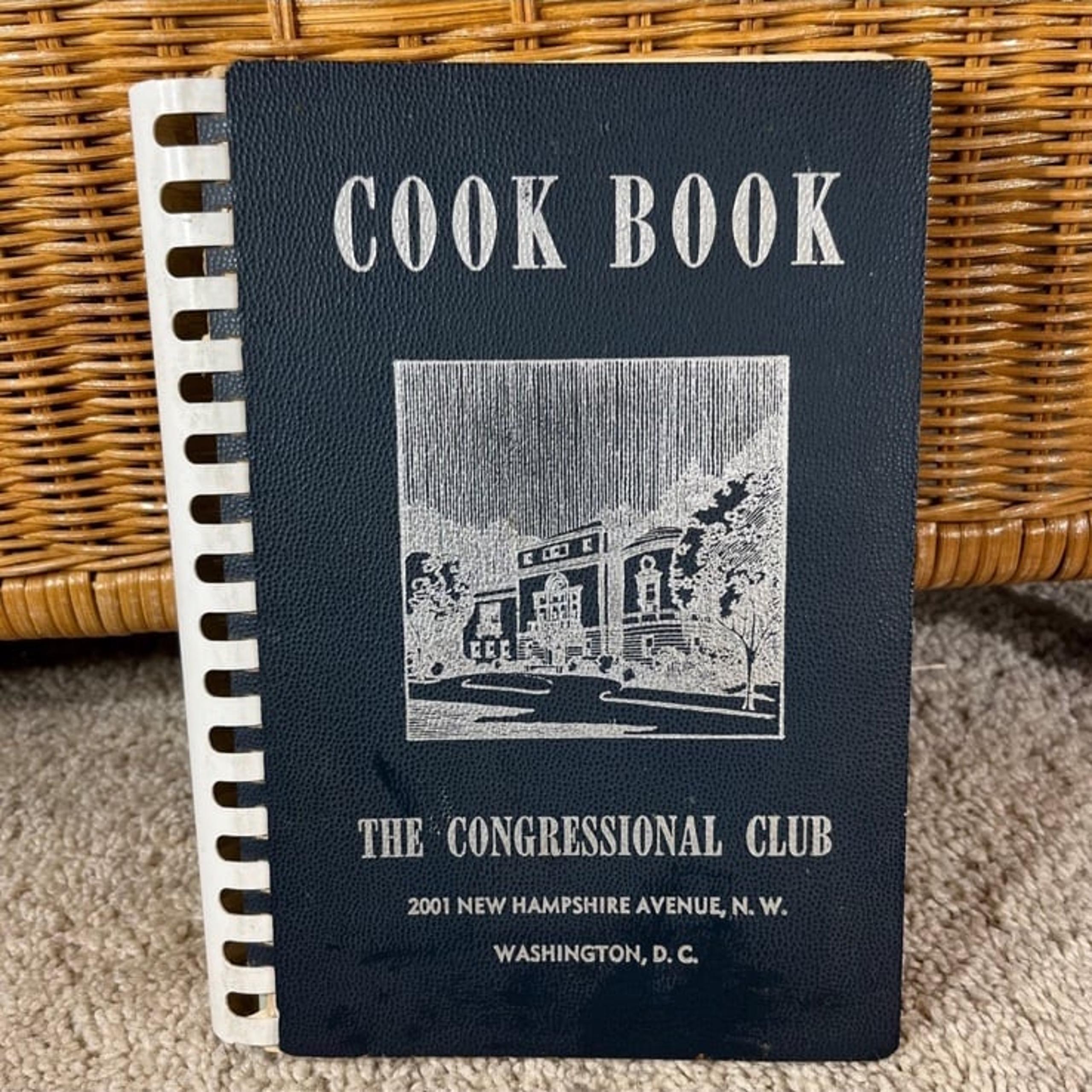 Vintage 50s congressional club cookbook political politician EUC 1955 kitchen
