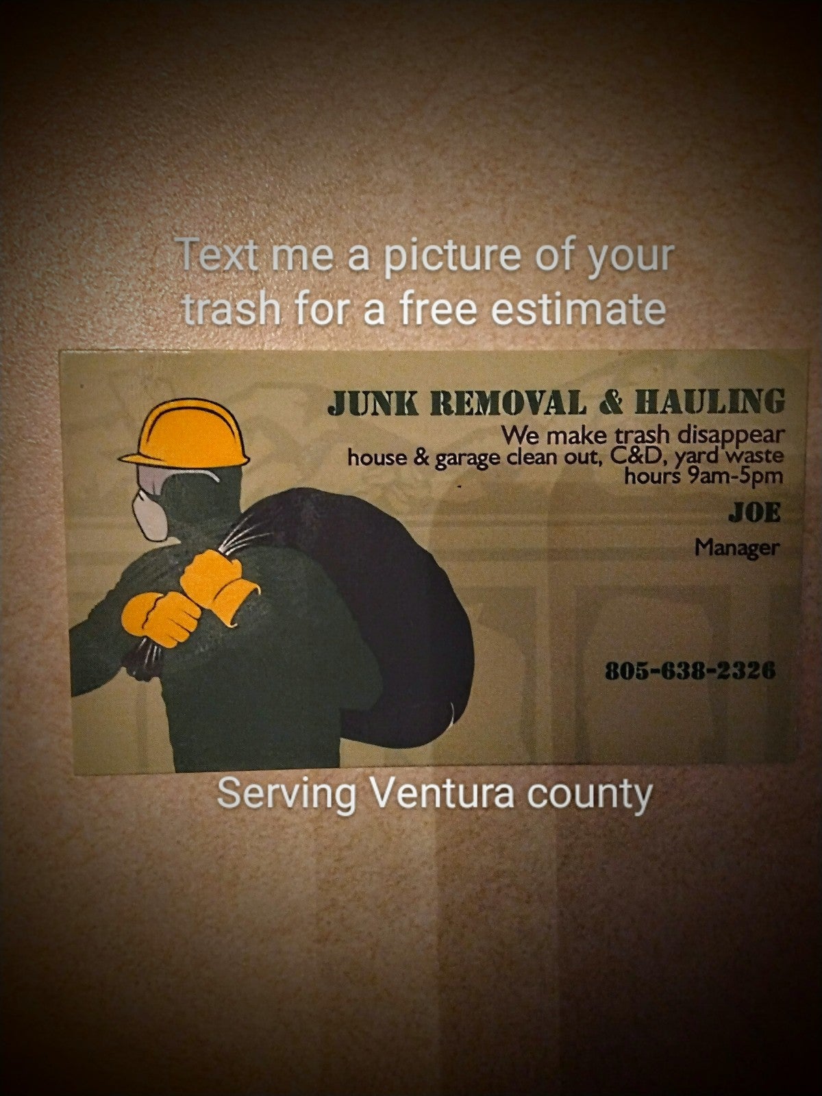 Dumpster bag drop off pickup