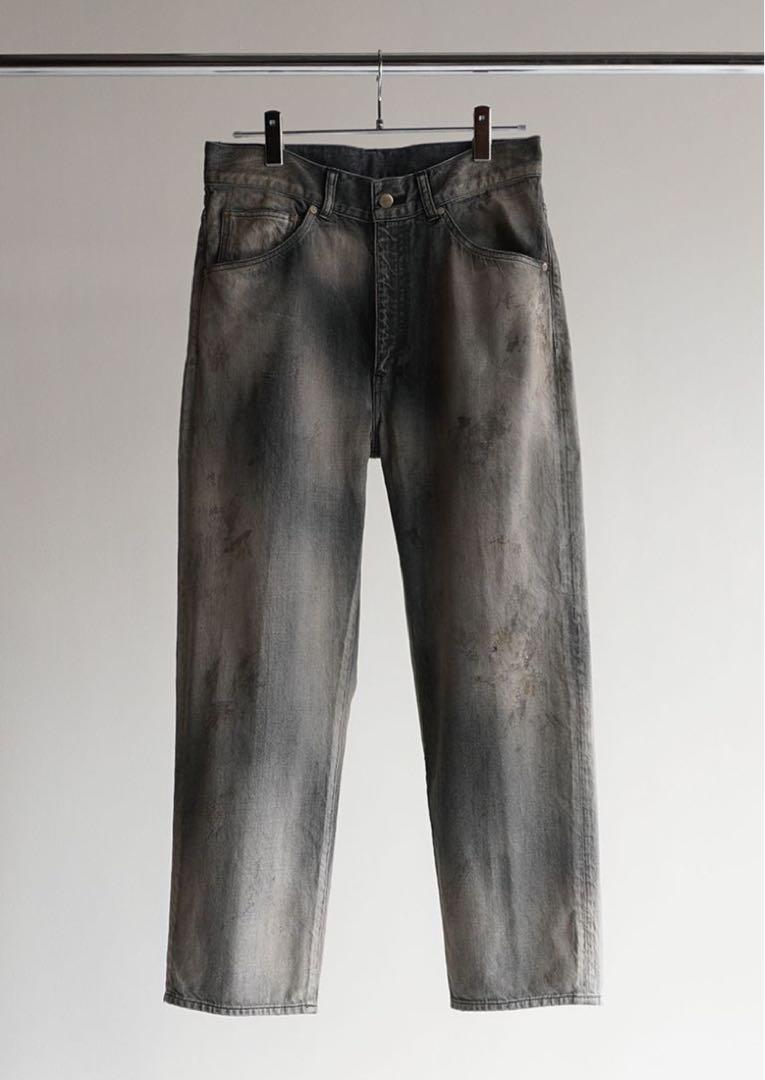 ANCELLM / AGING DENIM STRAIGHT 5P PANTS