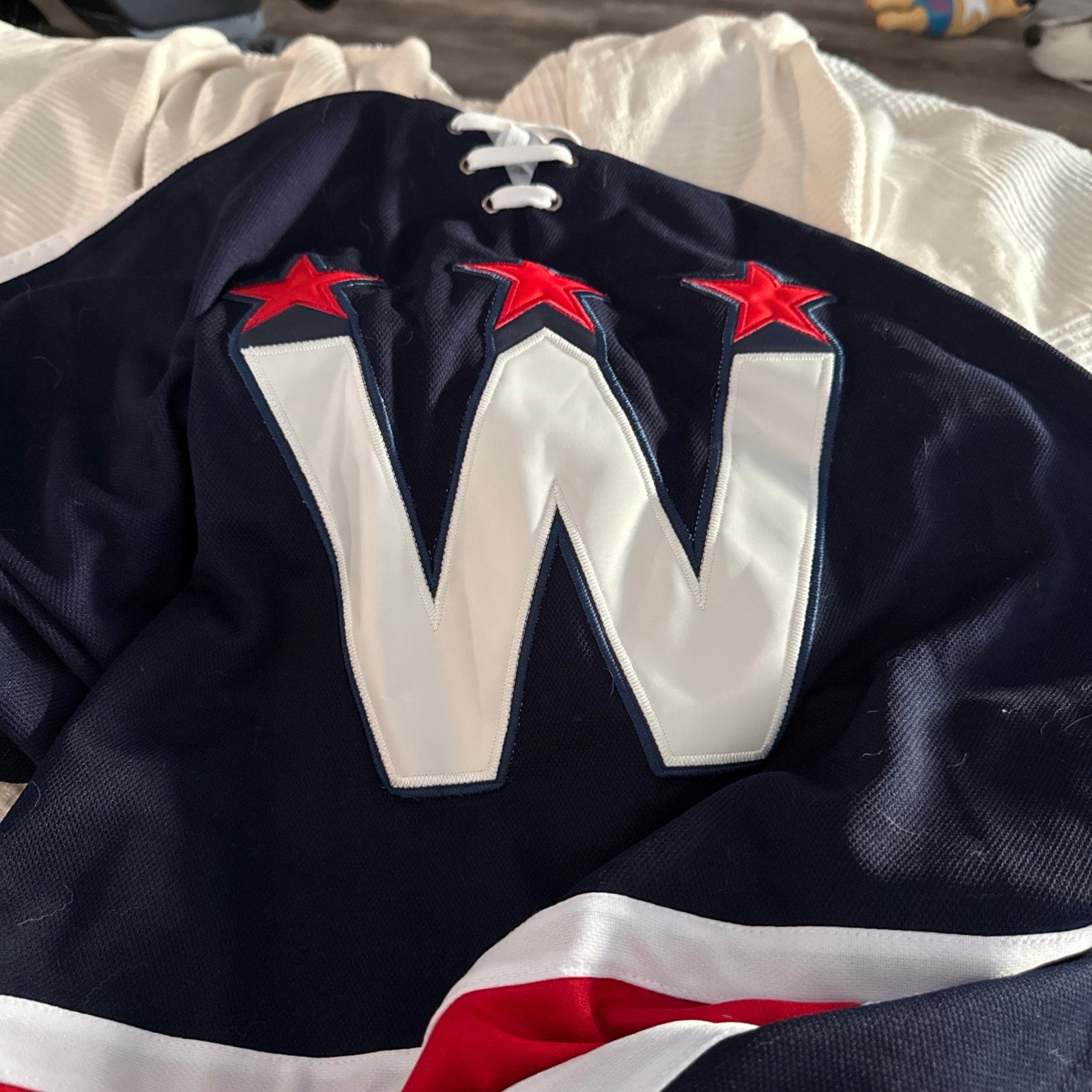 Washington Capitals Evgeny Kuznetsov Alternate Blue “W” jersey men’s size 60