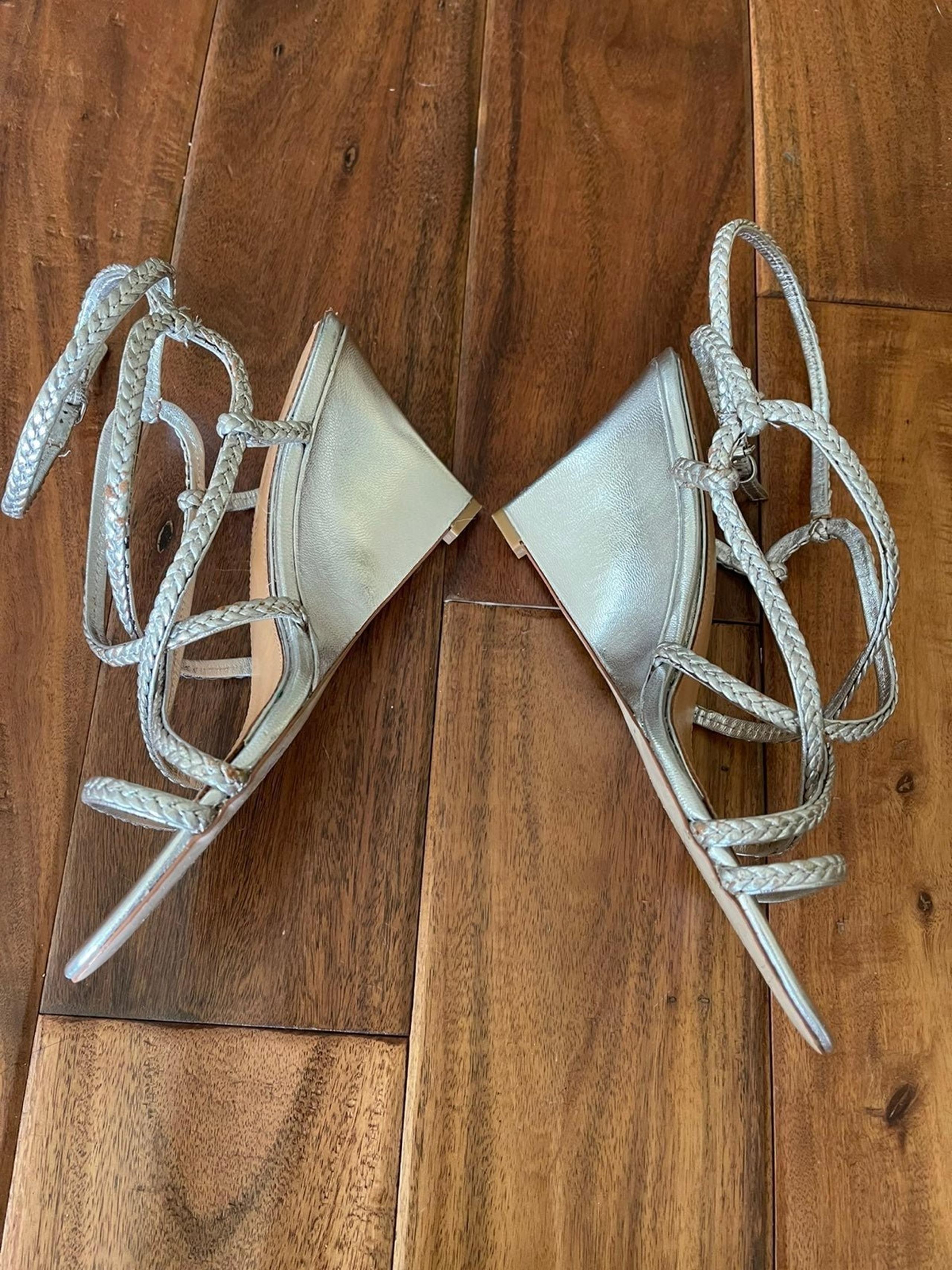 Badgley Mischka Braided Strap Sandals