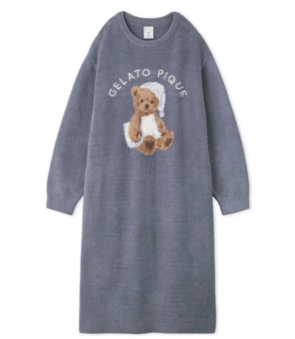 GOOD NIGHT BEAR Jacquard Dress