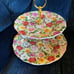 Portmeirion Rose Bouquet 2 Tier Cake Stand