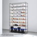 10-Tier Shoe Rack, Storage Organizer, 50