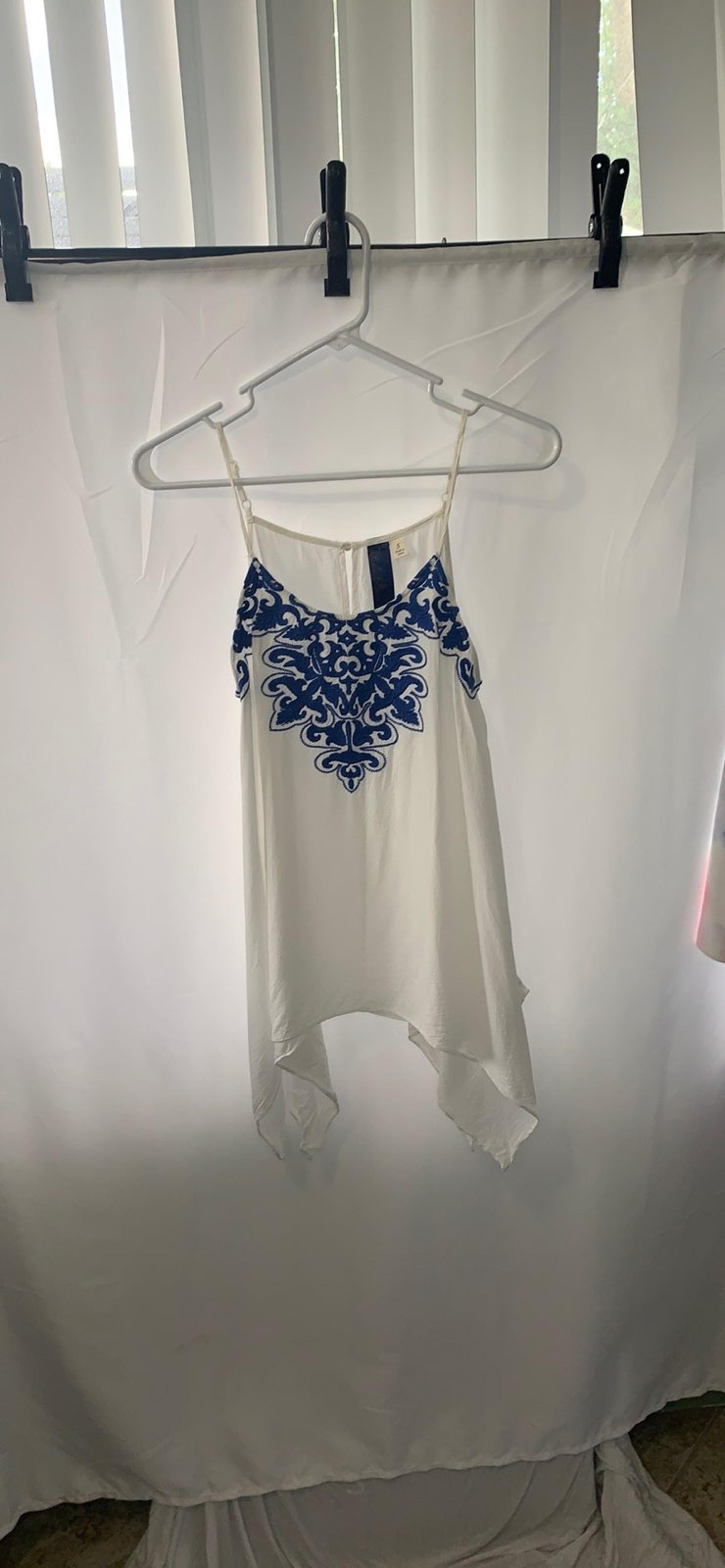 embroidered tank