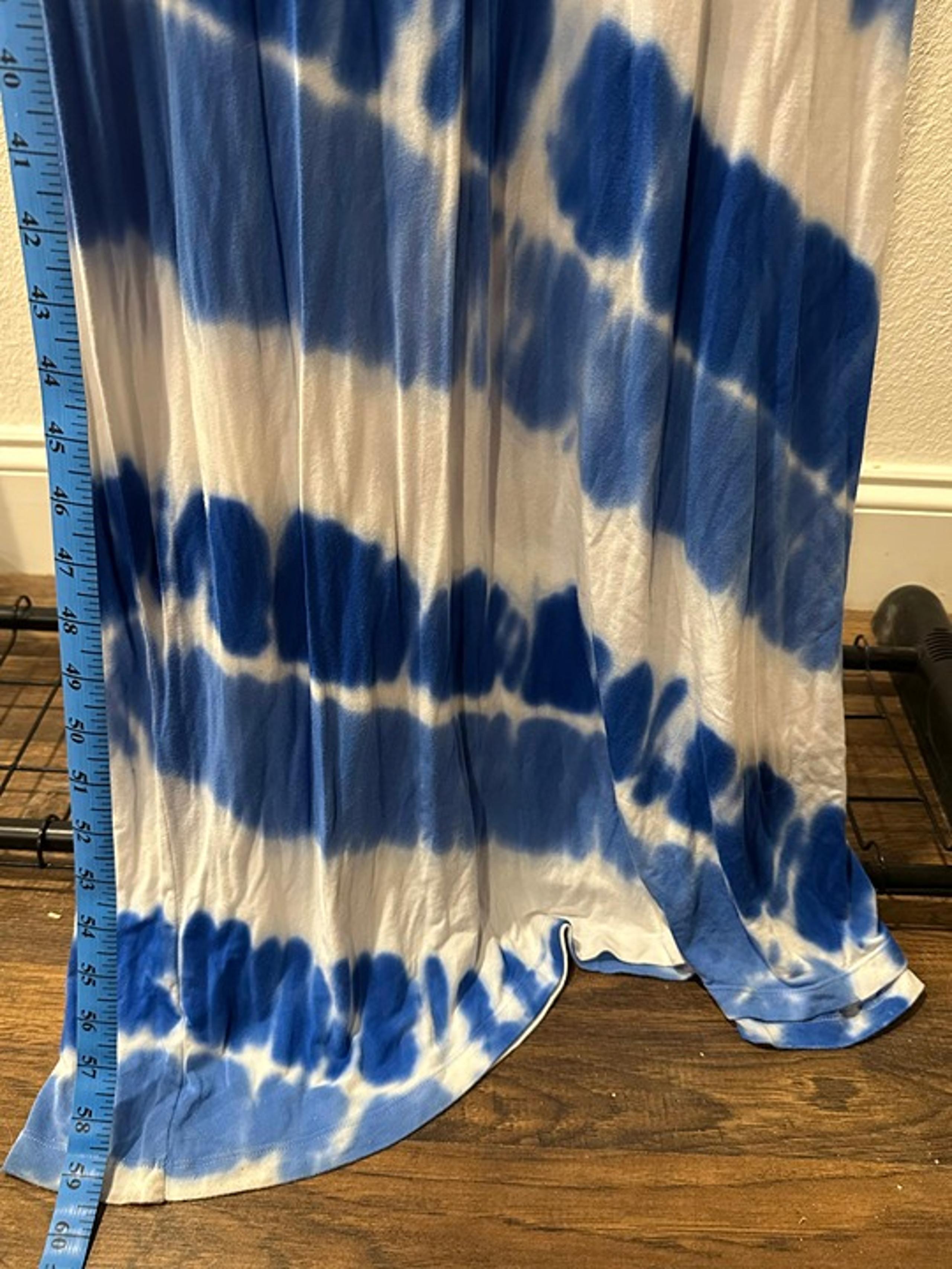Calvin Klein Women’s Blue White Tie Dye  Sleeveless Maxi Dress Size 8