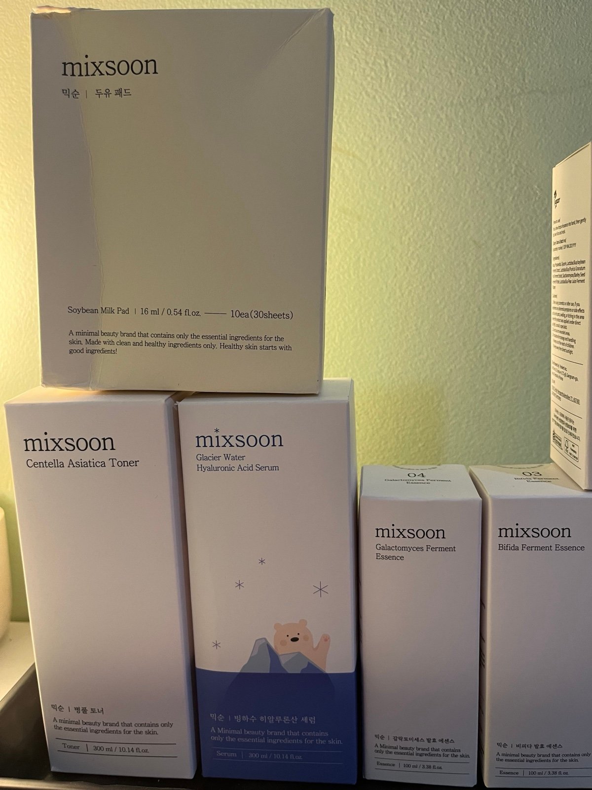 Mixsoon Korean Skincare Brand set Bundle - detail