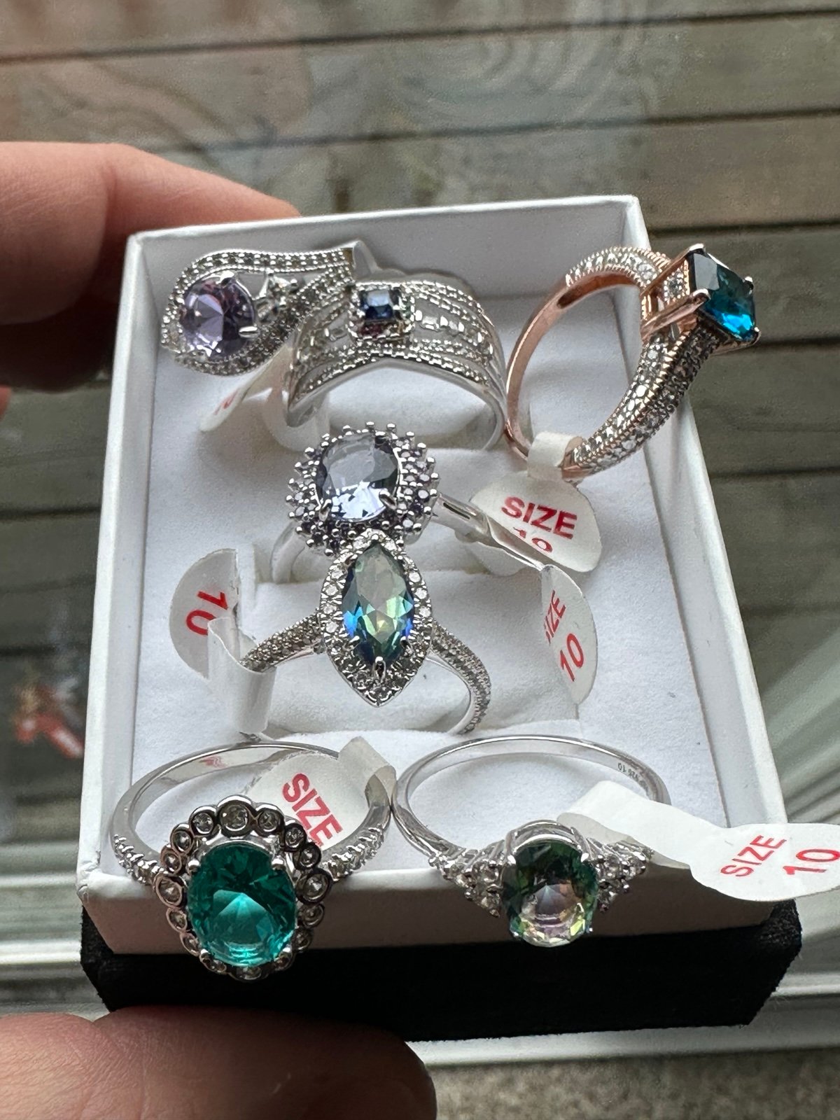 Bomb Party Retro, vintage rings, sz 10