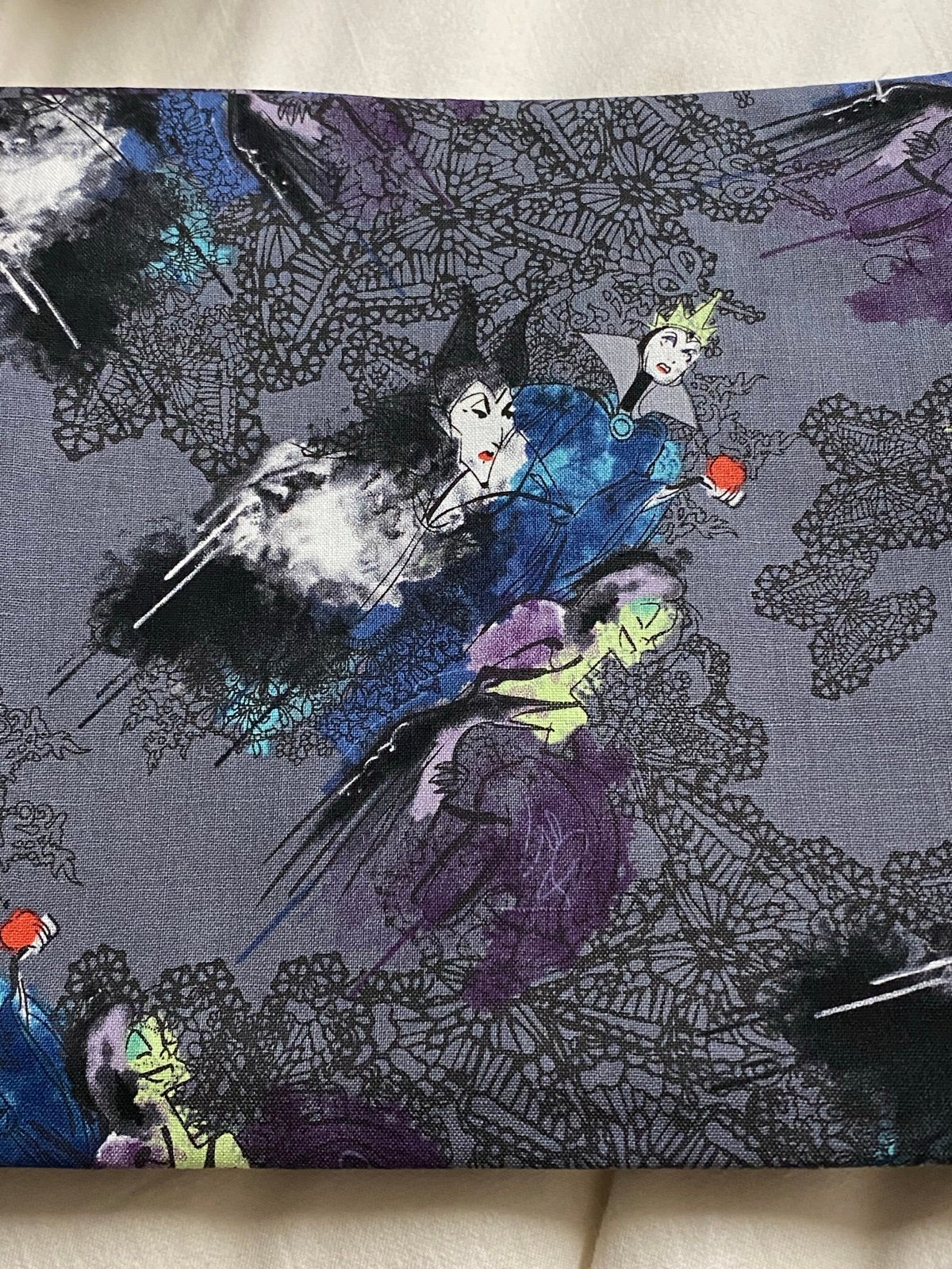Fabric Bundle NEW 2) Villians Alice in Wonderland 7 Dwarfs Monsters Inc