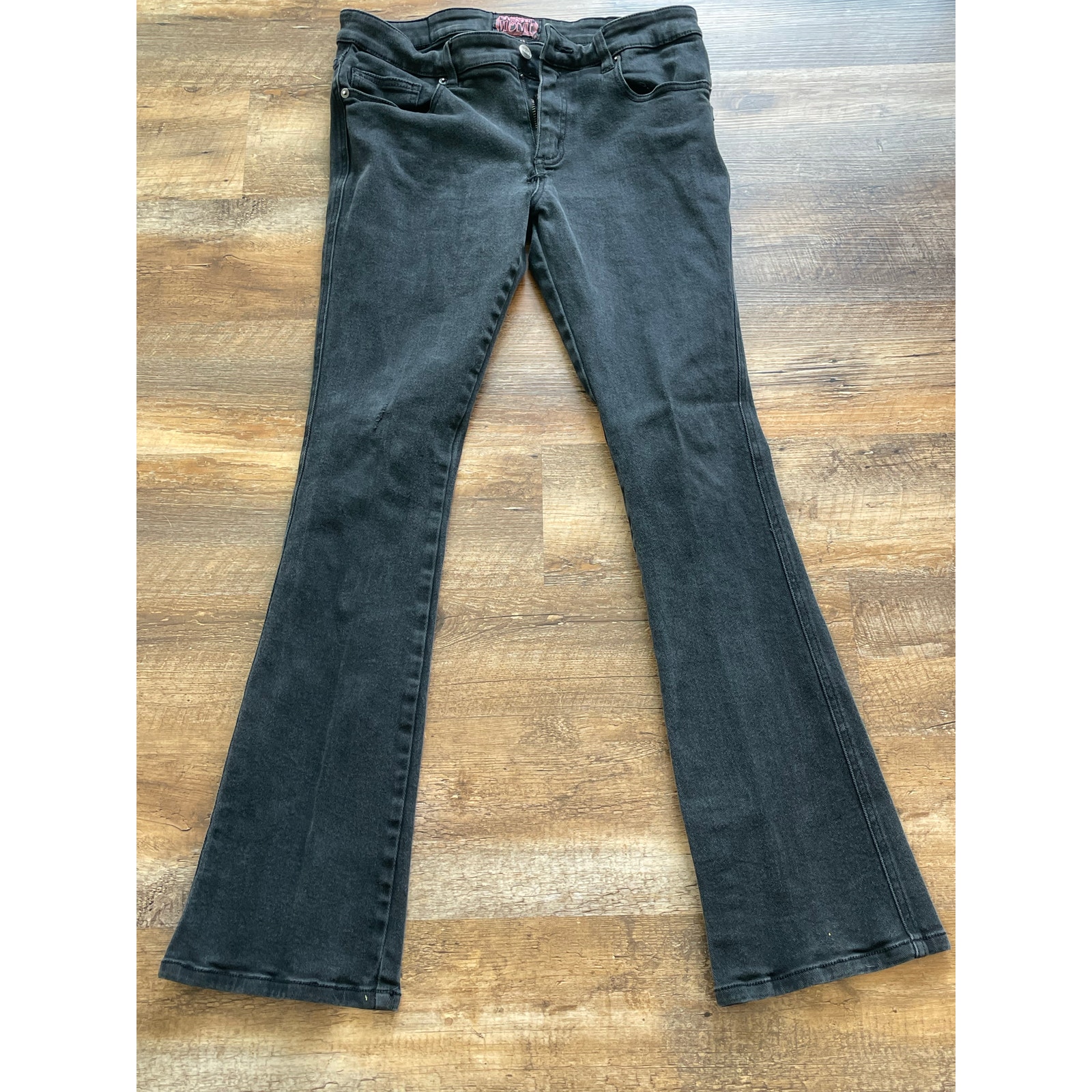 Trash & Vaudeville Black Bootcut Distressed Jean TRIPP NYC size 33
