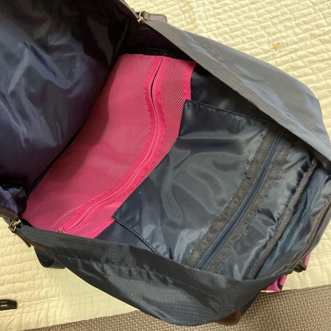 wmmw backpack [navy×pink logo] e-bag & Dori-ka