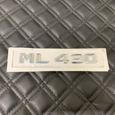 CHROME ML 430 Fit Mercedes Rear Trunk Emblems Logo Badge Letter Number 3M ML430