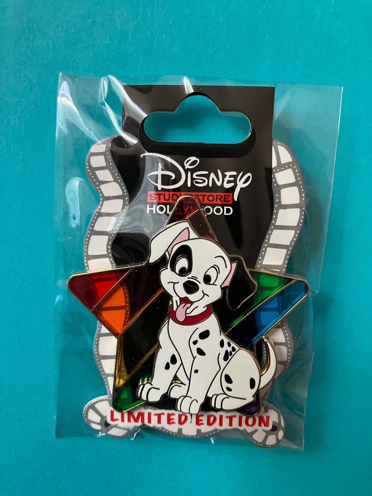 Disney Dogs DSF DSSH Stained Glass Star Pride Rainbow PATCH Dalmatians Pin LE400