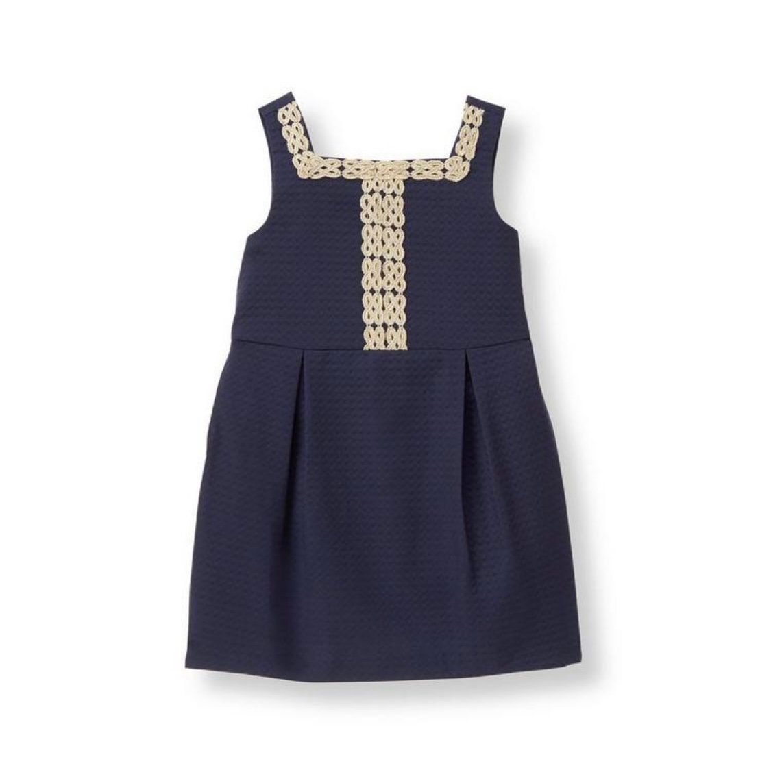 NWT Janie and Jack Geo Trim Jacquard Dress in Navy 18-24M, Special Occasion