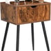 Bedside Table with Steel Legs