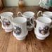 Vintage Royal Windsor Bone China Tea Cup Set Courting Couple England