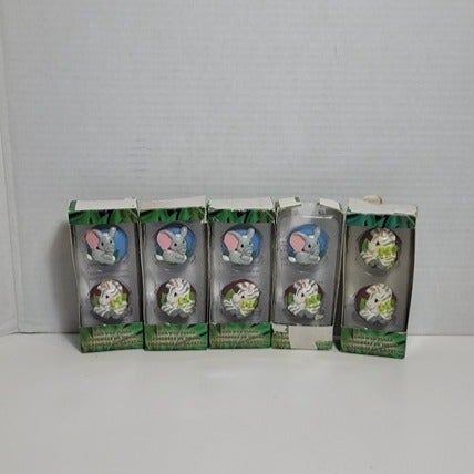 Zootles Drawer Pulls Novelty Knobs Elephants and Zebras Lot of 10 New in Package