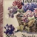 Basket of hydrangeas platter reproduction Artist caren heine