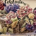 Basket of hydrangeas platter reproduction Artist caren heine