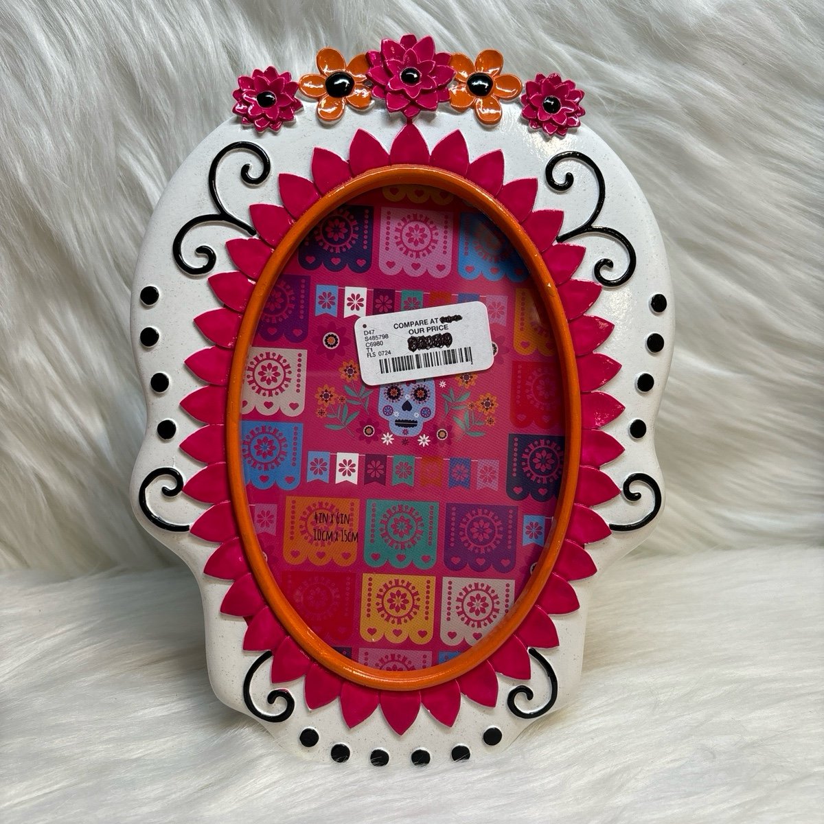 Dia De Los Muertos Pink Picture Frame