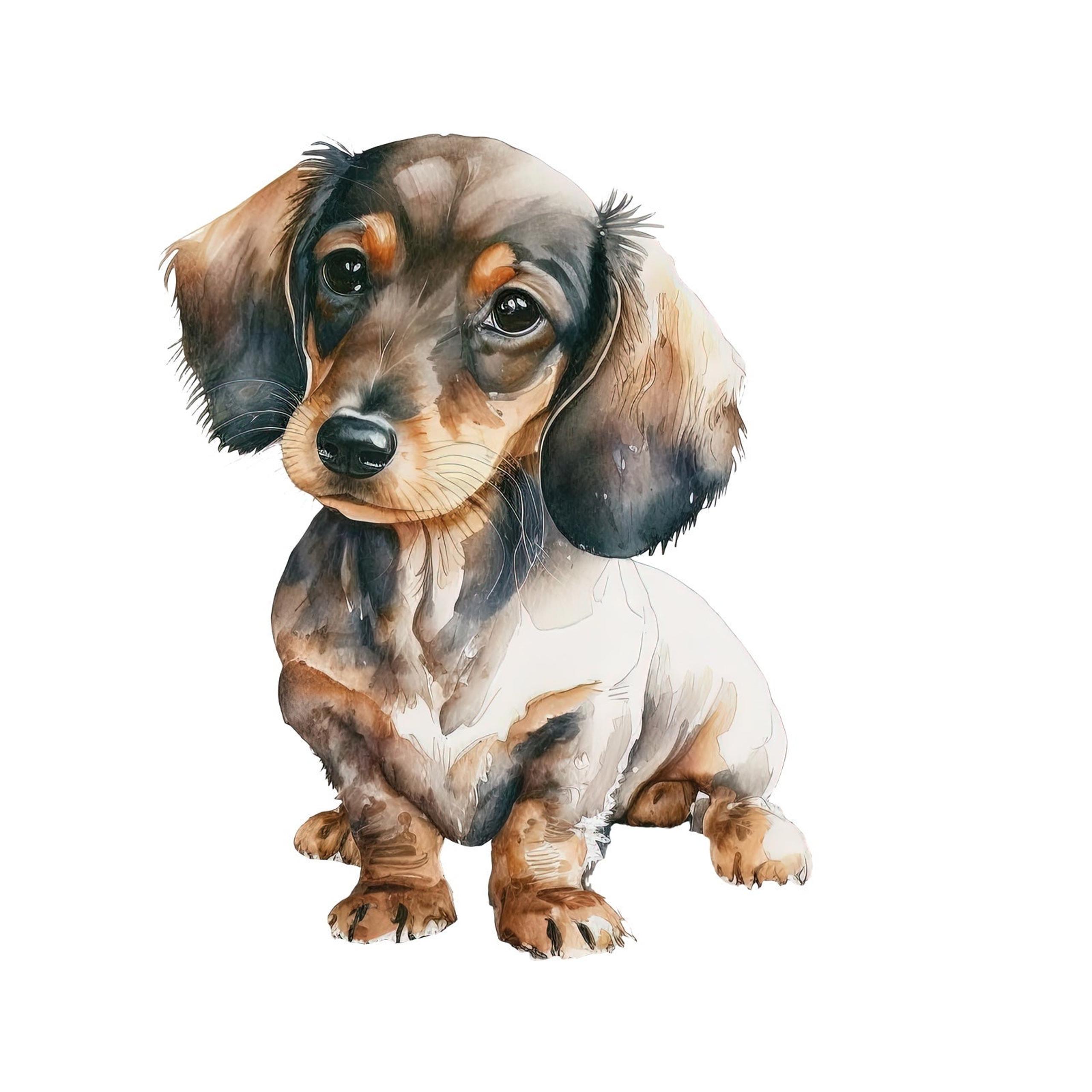 Daschund Print 8x10 Watercolor Art Print
