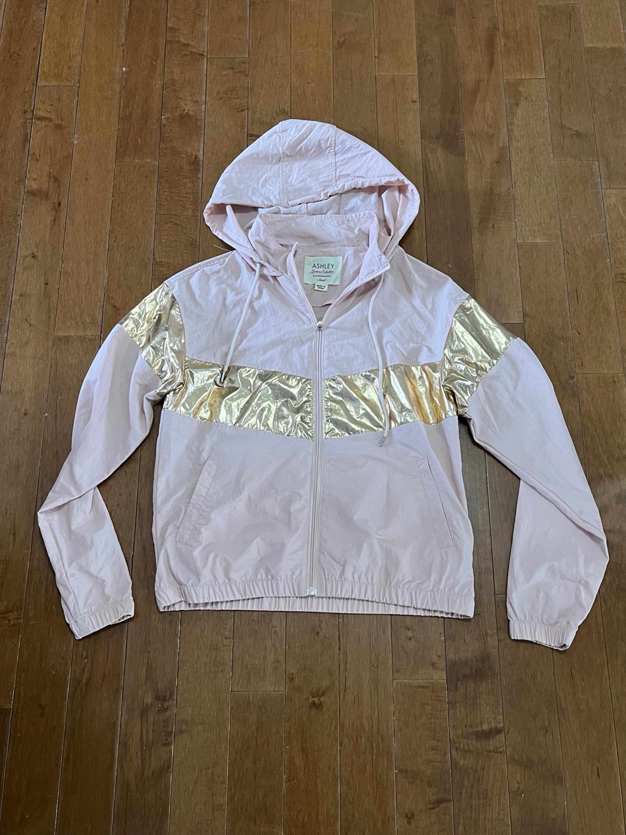 Ashley Sunrise Collection Pink & Gold Women’s Small Windbreaker
