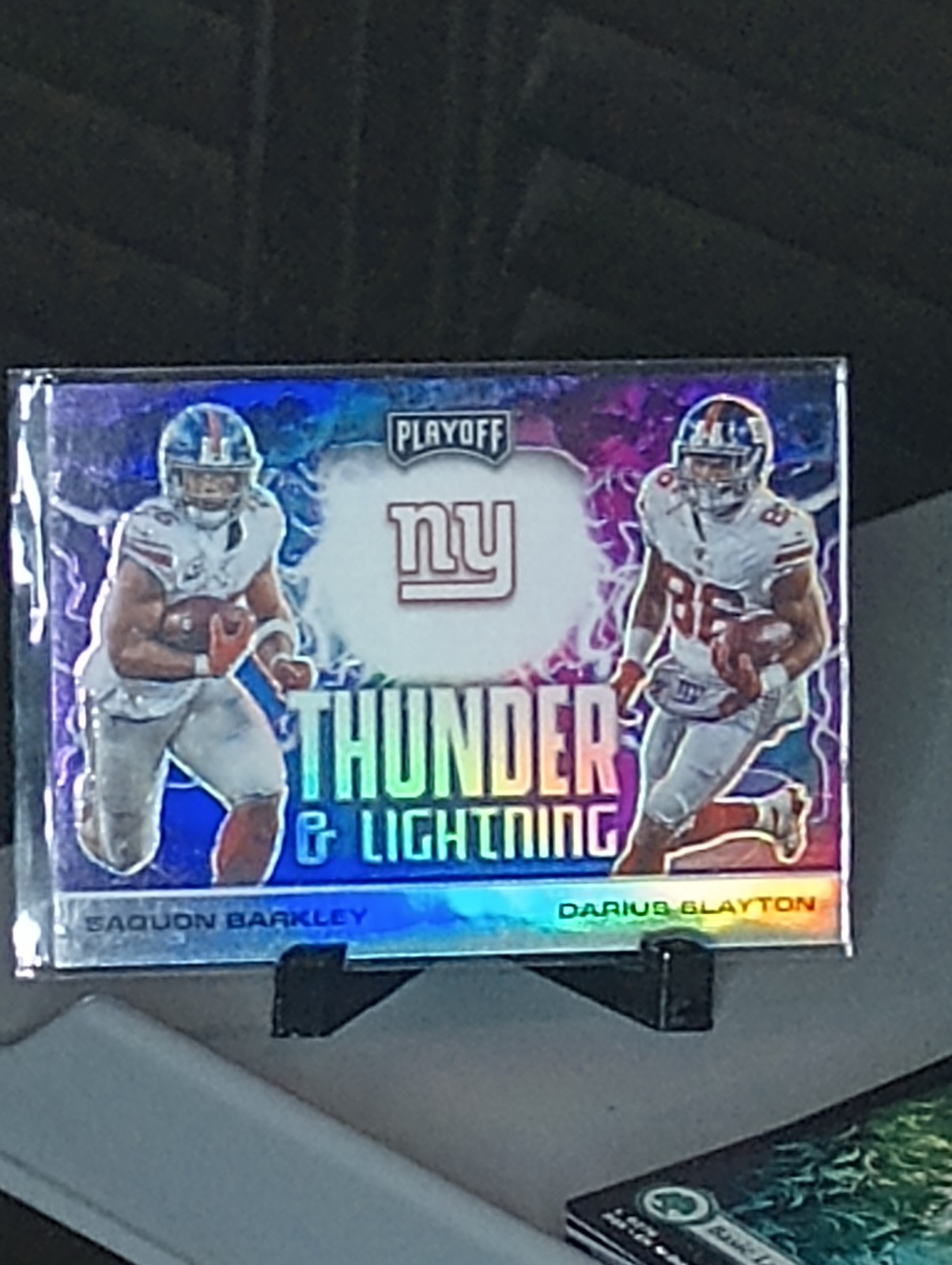 2020 playoff thunder and lightning Saquon Barkley Darius Slayton tl-19