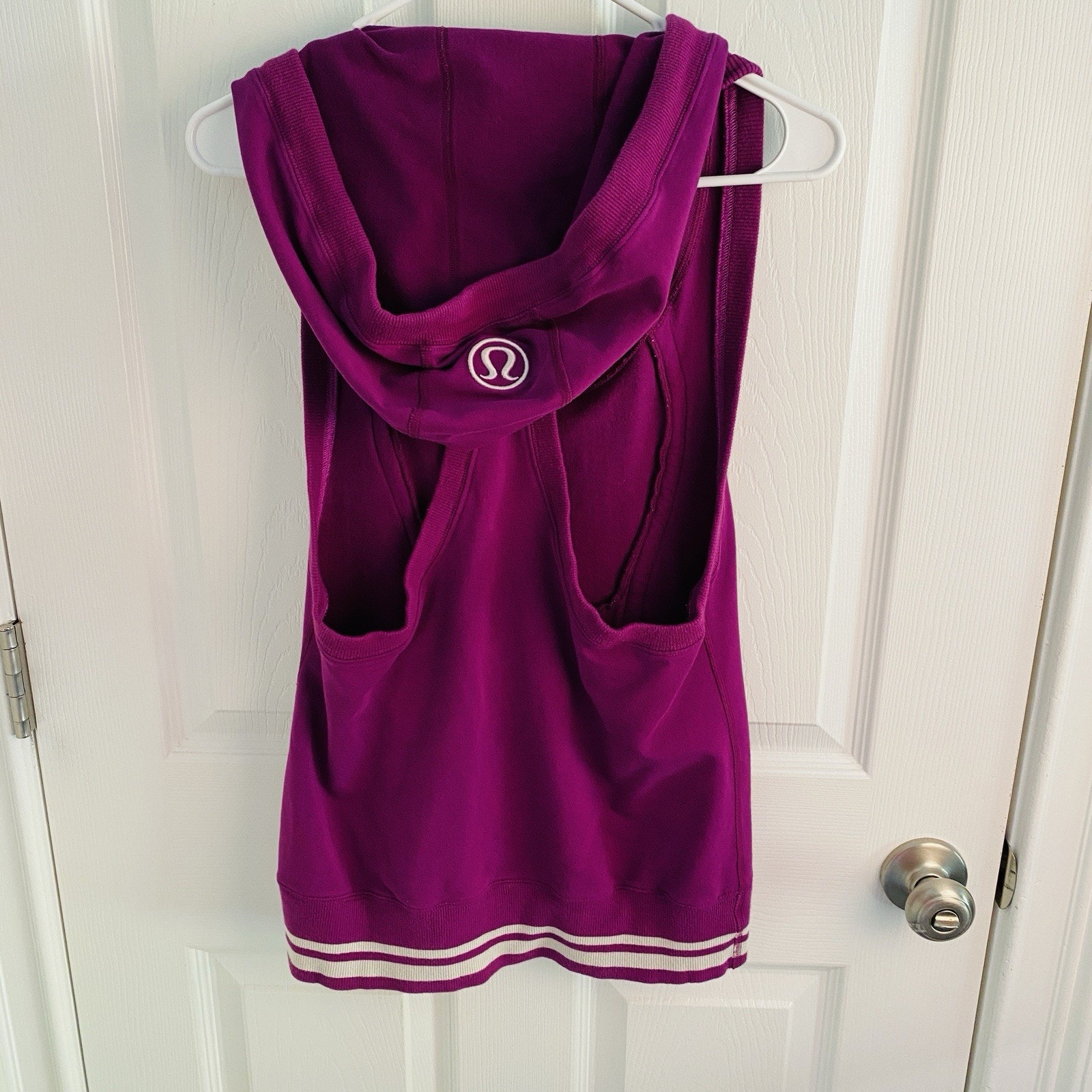 Lululemon Athletica Flashback Halter Hoodie Womens Size 6 Purple
