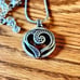 BRIGHTON Dotted Heart Silver Necklace