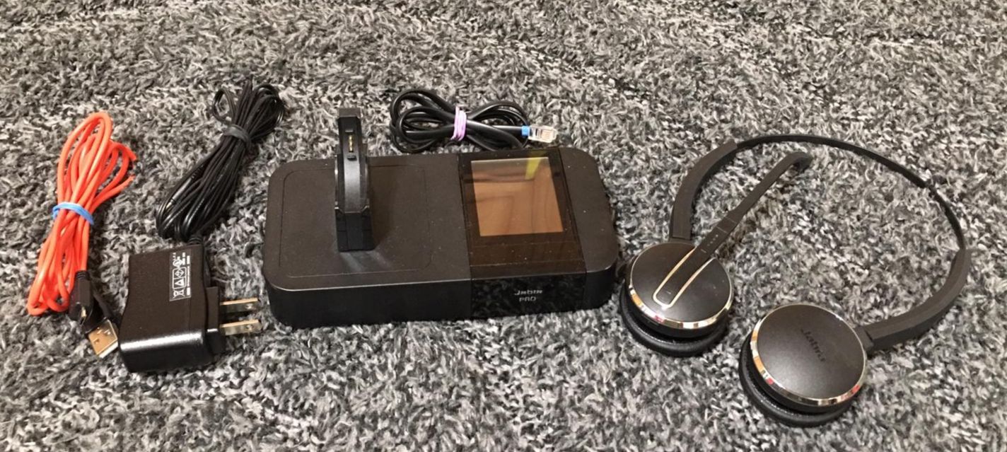 Jabra PRO 9400BS Headset, Base & Power Adapter