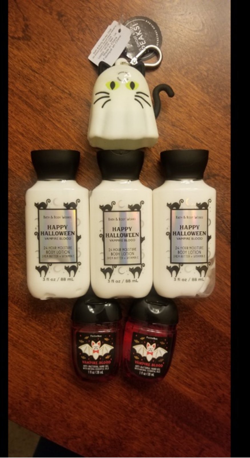 BBW Halloween ghost cat pocketbac holder