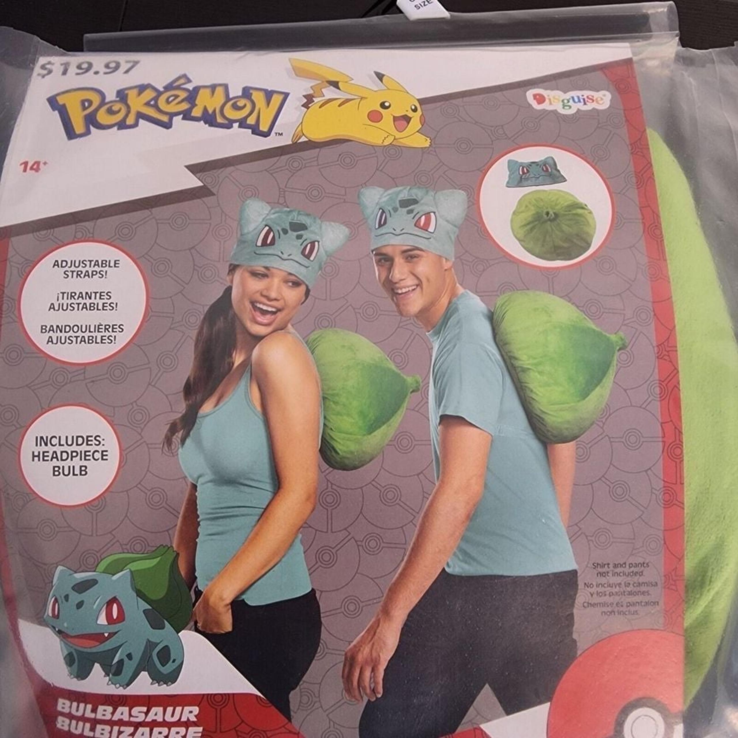Bulbasaur Adult Costume Accessory Kit NEW Headpiece Bulb One Size cosplay