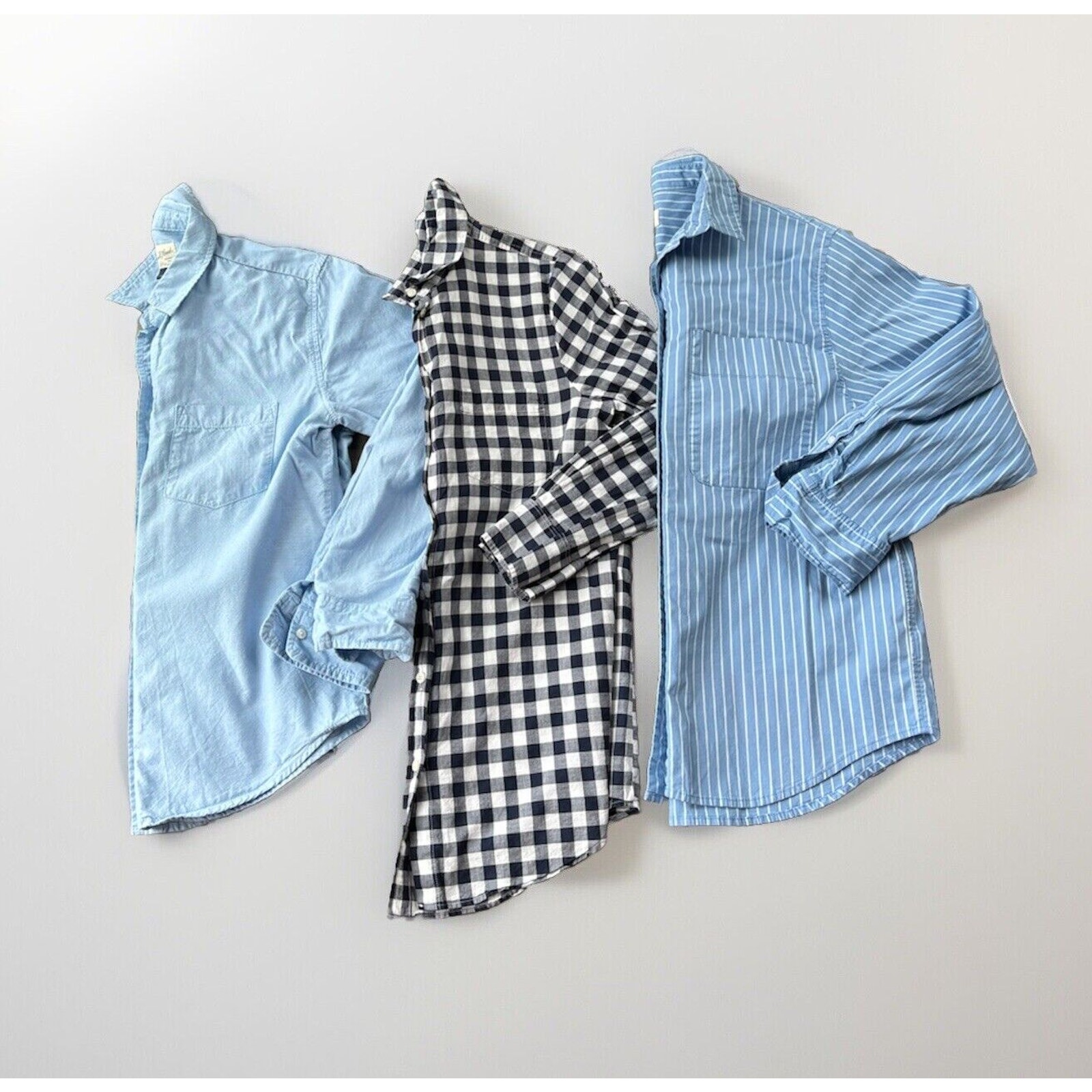 Button Up Shirt Lot Womens Size XS Blue J.Crew A New Day Universal Preppy