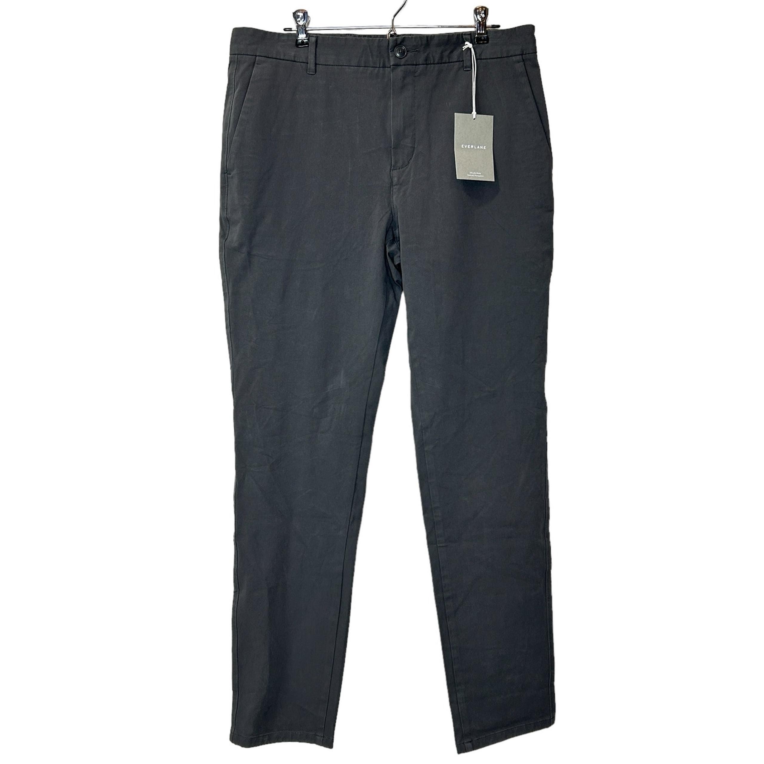 Everlane The Performance Chino Pants Slim Fit Slate Gray Men's 33X34 NWT Uniform