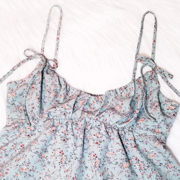 Hearts Pastel Blue Top