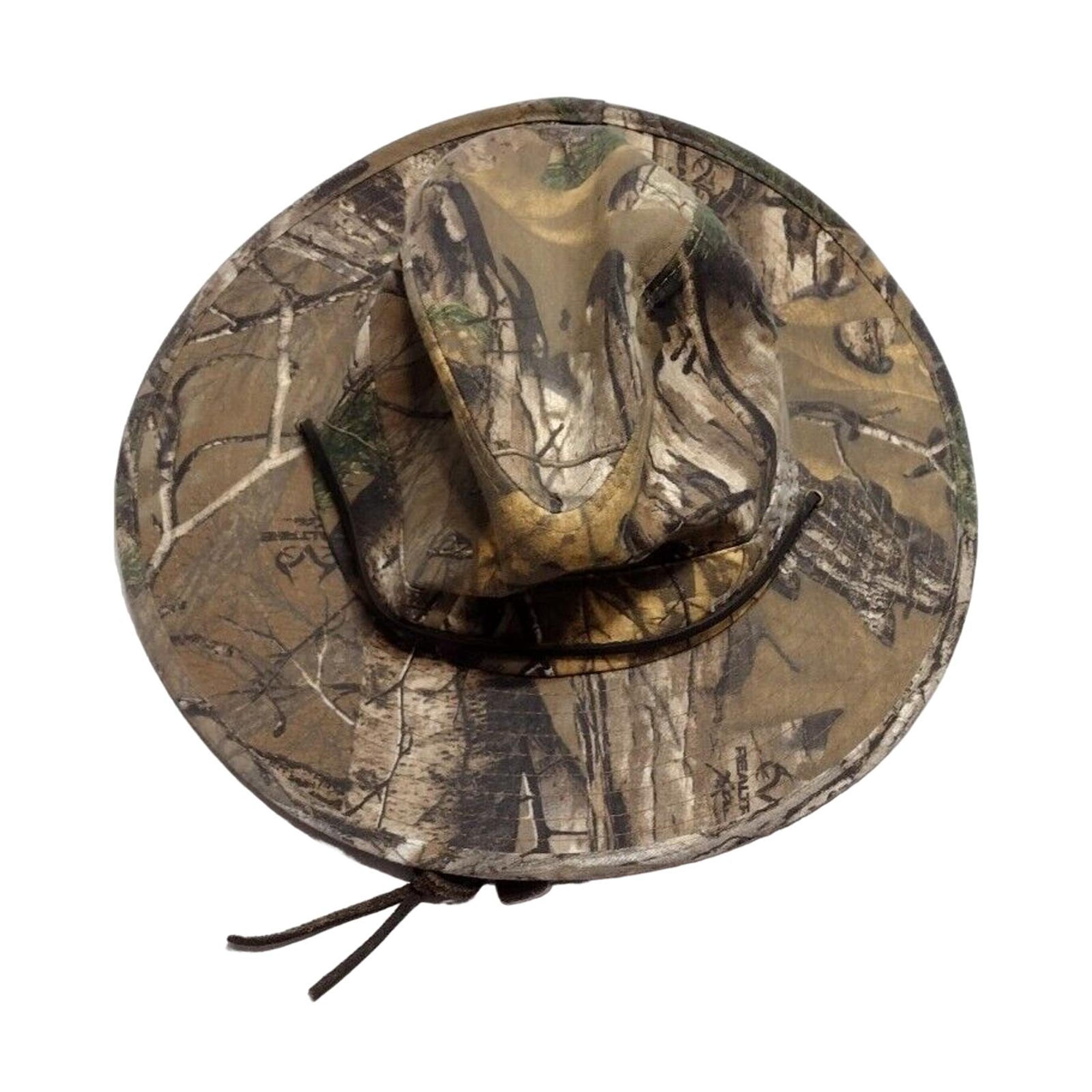 Signatures Men's Camo Realtree Safari Hat Duck Hunt Brim Hat Outdoor Size S/M