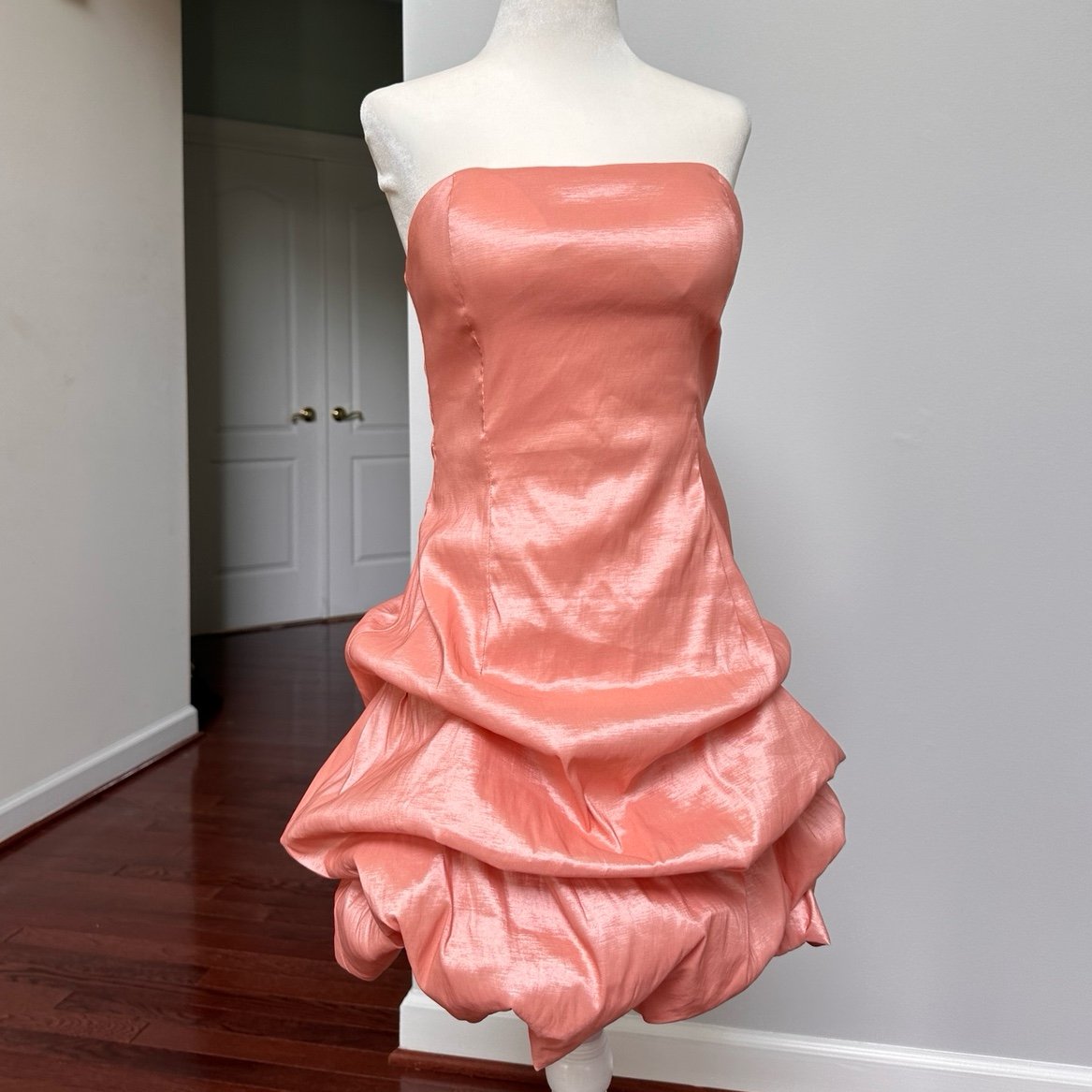 Vintage Y2K Cupcake Feminine Bratz Gothic Punk Cocktail Peach Mini Dress Zara