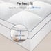 Soft Breathable Quilted Fitted Mattress Pad -5sz6