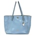 Coach Crossgrain Leather Laptop Tote Baby Blue