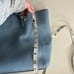 Coach Crossgrain Leather Laptop Tote Baby Blue