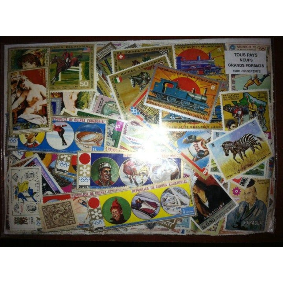 1000 Mint Worldwide Postage Stamps